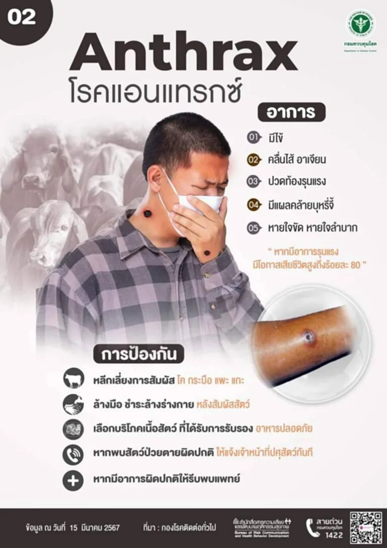 โรคแอนแทรกซ์ในประเทศไทย