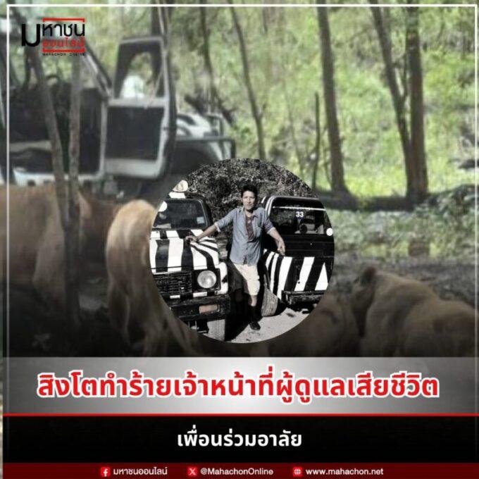 สิงโตทำร้ายเจ้าหน้าที่